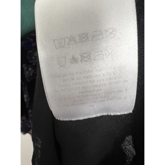 Ganni Floral Georgette Long Sleeve Shift Mini Dress Multicolor Size 36 - Picture 10 of 14